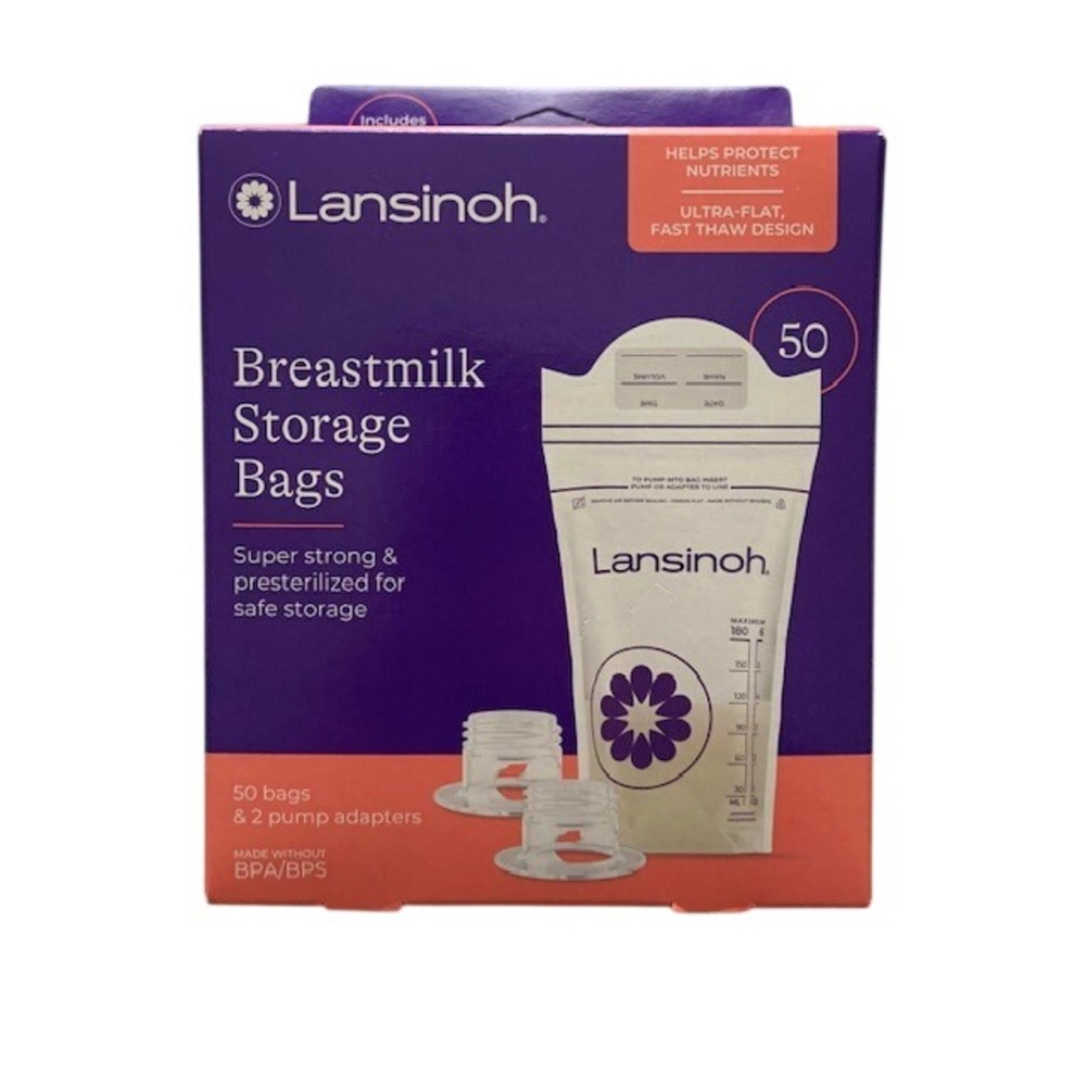 Lot of 4 Lansinoh Breastmilk Storage Bags 6oz 200 Count Total New Sealed